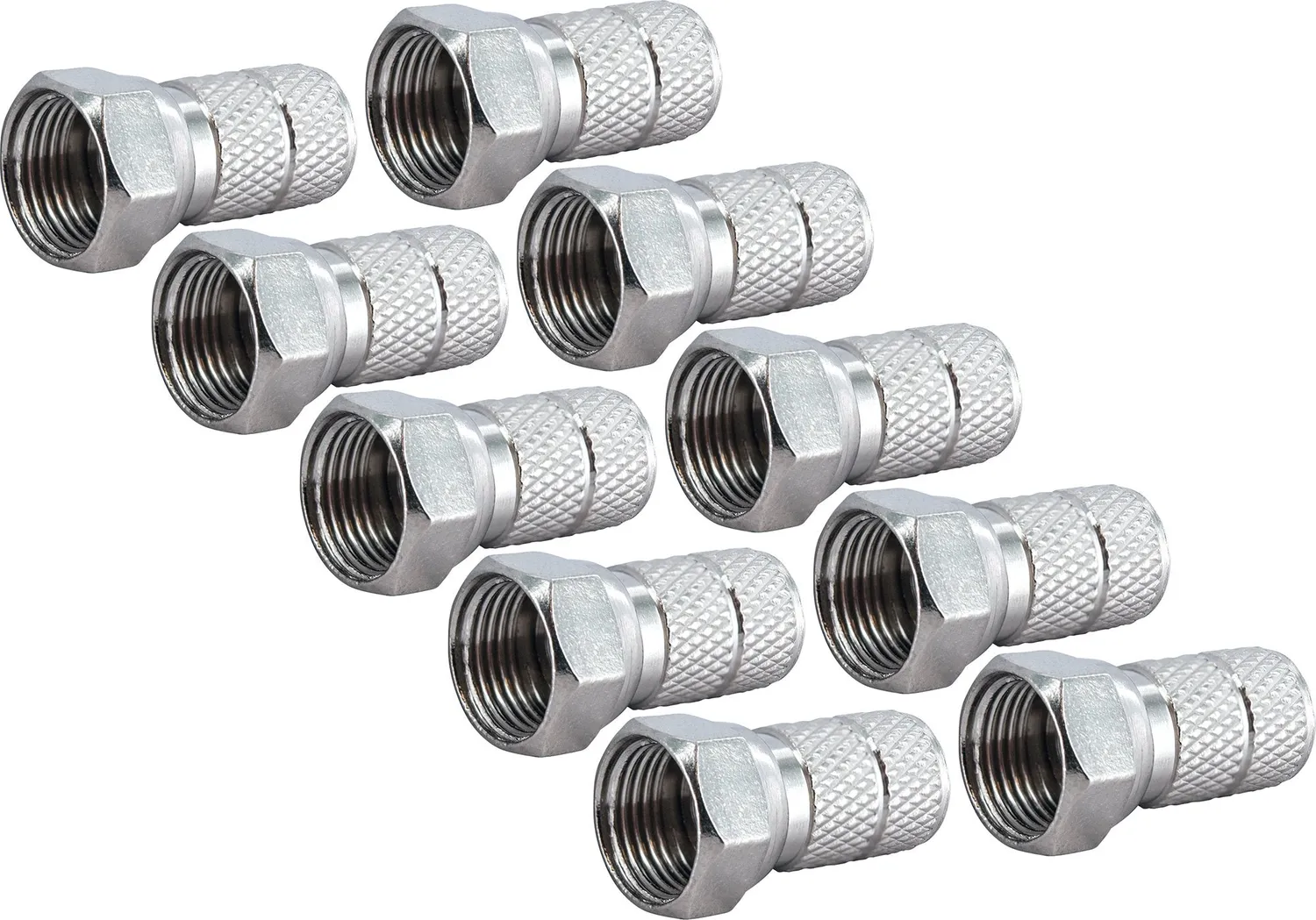 Schwaiger set connettori F avvitabili 6,5 mm