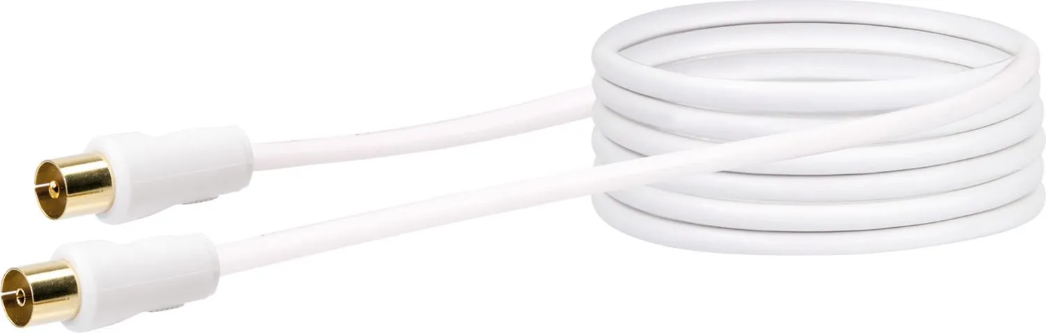 Schwaiger cavo antenna TV IEC 90 dB 1,5 m bianco