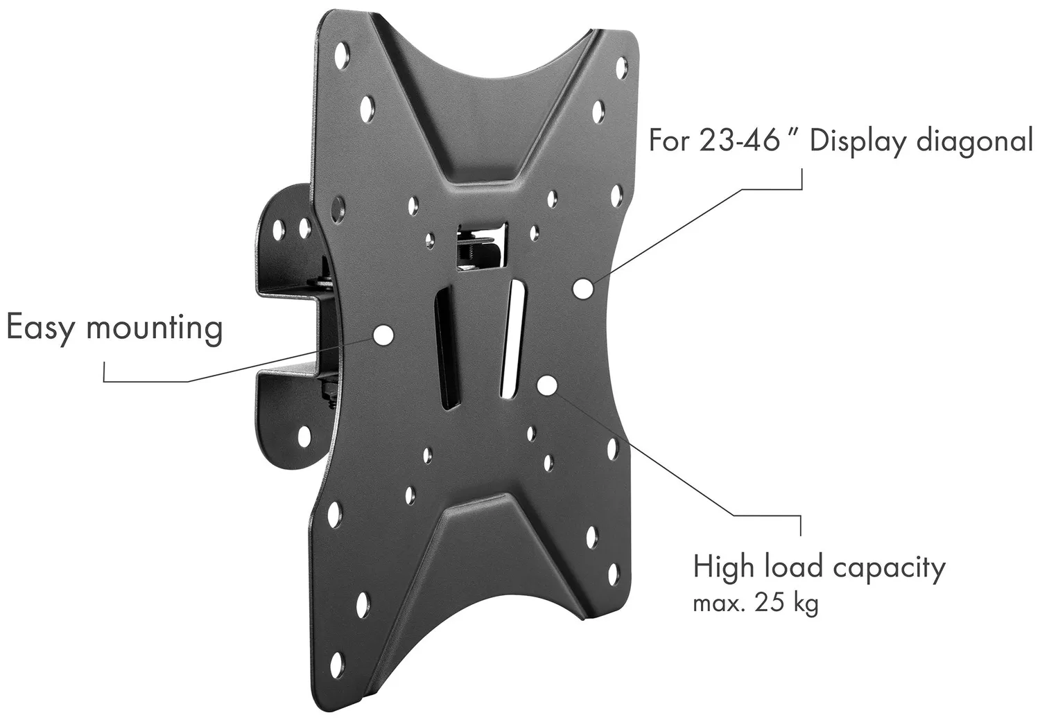 Schwaiger Supporto TV 23-46" parete inclinabile