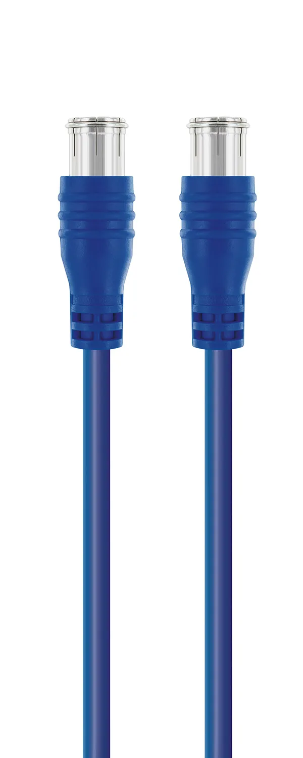 Schwaiger cavo satellitare 3 m blu F-Quick schermato
