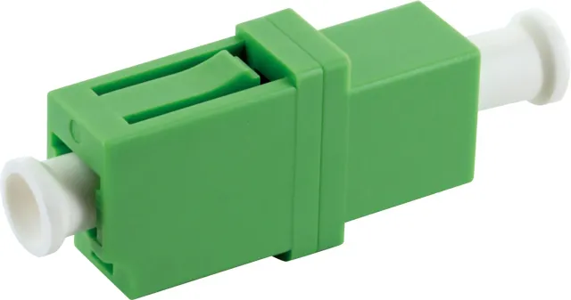 Schwaiger adattatore fibra ottica LC APC simplex verde