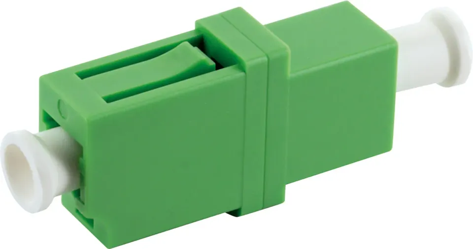 Schwaiger adattatore fibra ottica LC APC simplex verde