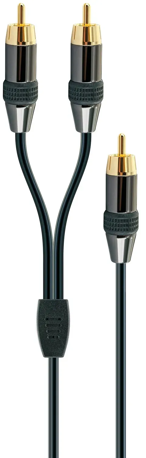 SCHWAIGER CINCH Cavo Y subwoofer 3 m dorato