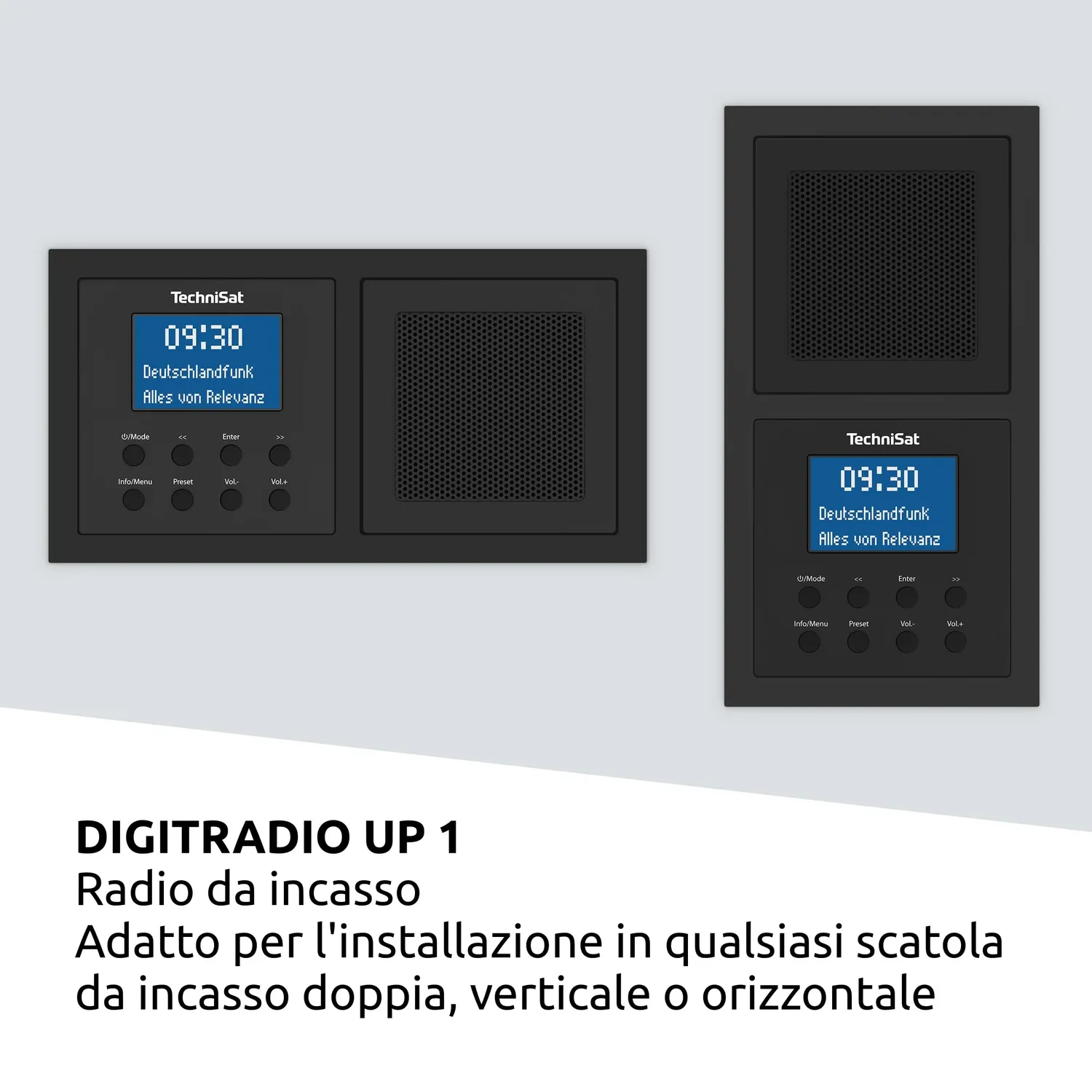 TechniSat DIGITRADIO UP 1 radio da incasso bianca Bluetooth