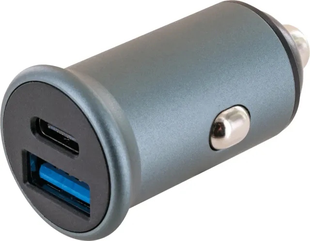 SCHWAIGER Caricabatterie auto USB-C+A 12/24V