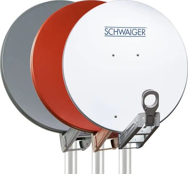 Schwaiger parabola satellitare offset alluminio 75 cm antracite