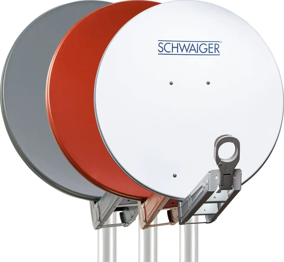 Schwaiger parabola satellitare offset alluminio 75 cm antracite