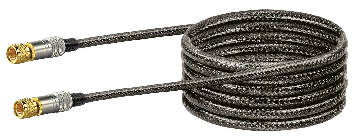 Schwaiger Cavo Sat Antenna F 1,5 m Nero 110 dB Quadrupla