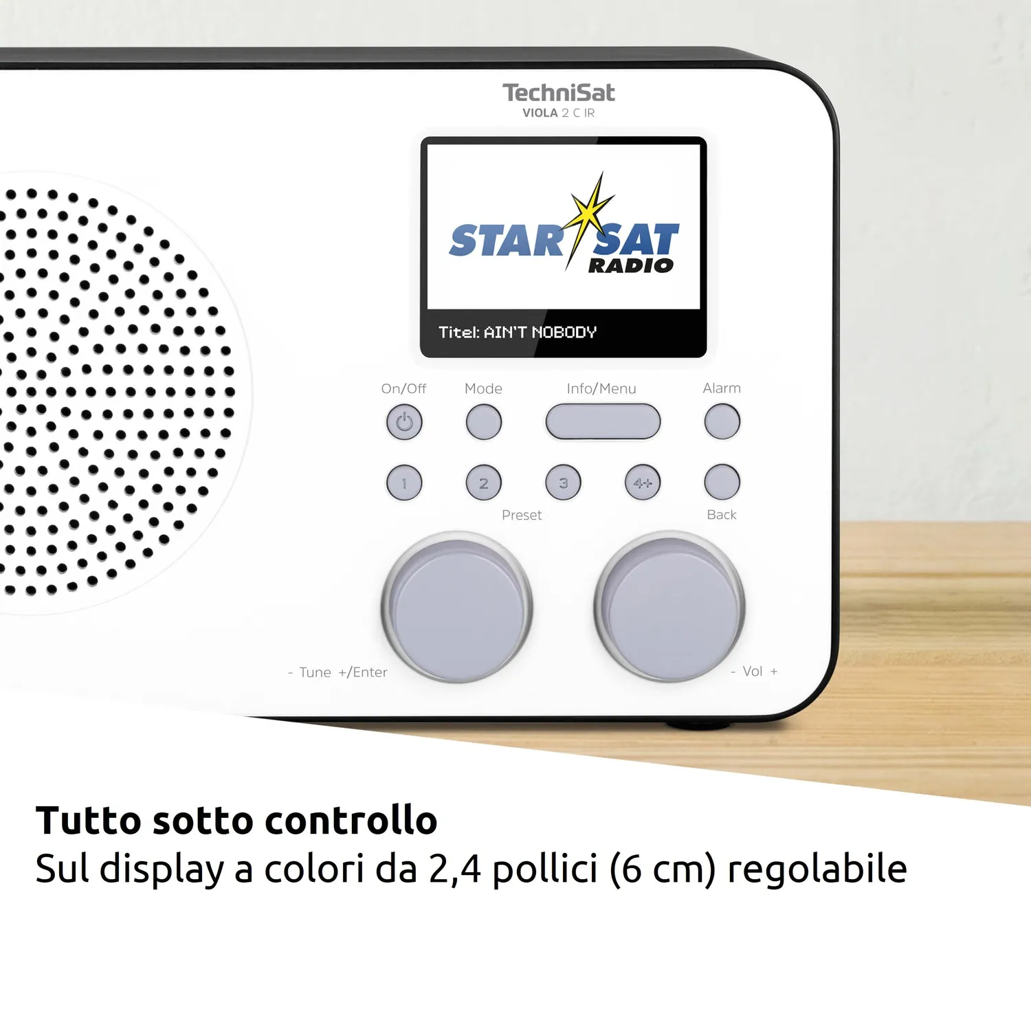 TechniSat Viola 2 C IR Radio Internet DAB+ WLAN Batteria