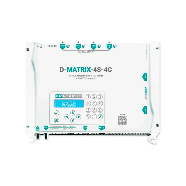 Fracarro D-Matrix-4S-4C centrale 4 mux 2CI