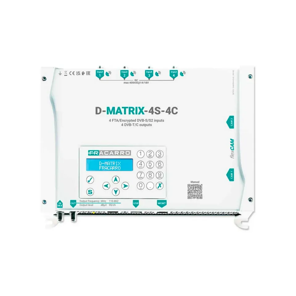 Fracarro D-Matrix-4S-4C centrale 4 mux 2CI