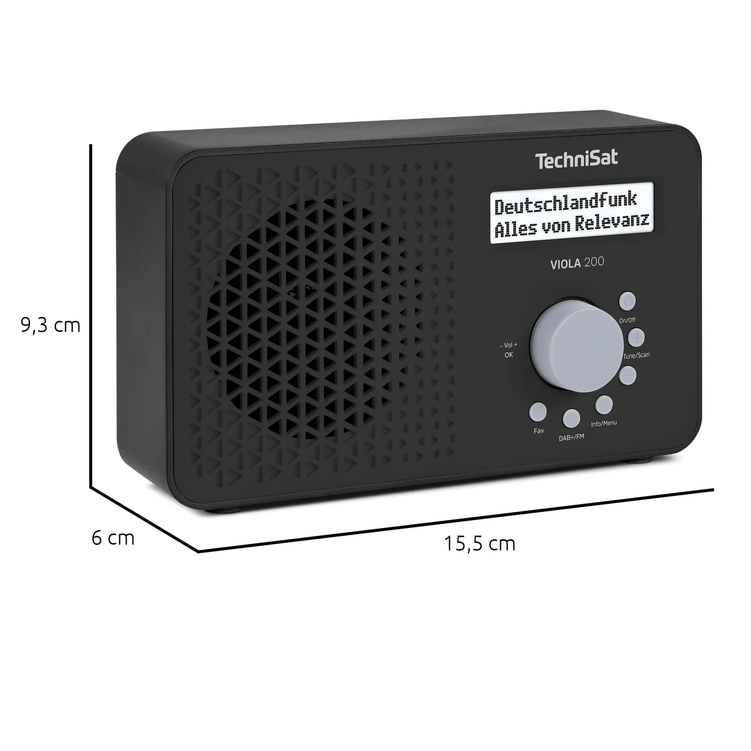 TechniSat Viola 200 radio portatile DAB+ nera