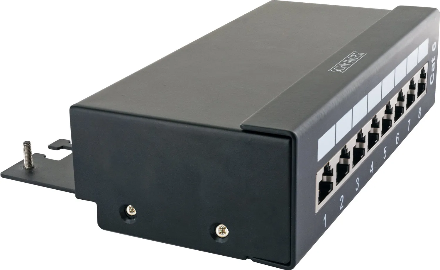 SCHWAIGER patch panel 8 porte RJ45 CAT6 da tavolo