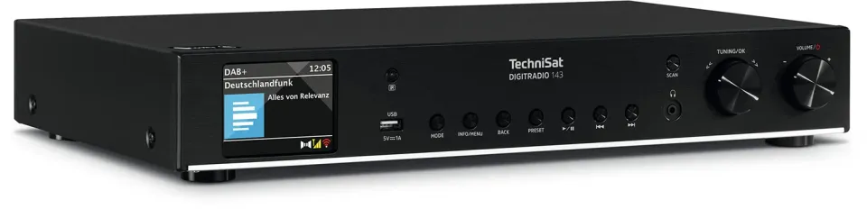 TechniSat DIGITRADIO 143 CD sintonizzatore HiFi nero