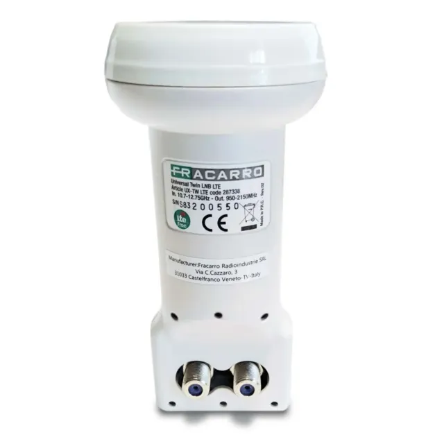 Fracarro UX-TW LTE LNB twin 2 uscite con filtro LTE
