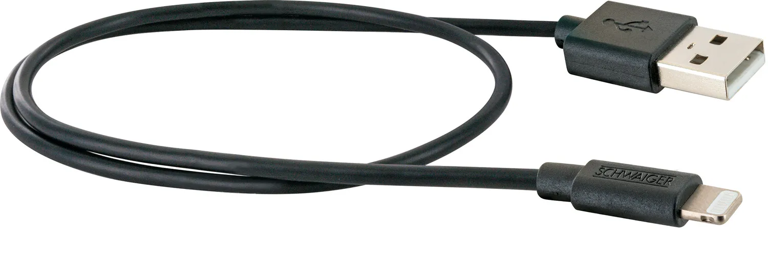 Schwaiger Cavo Lightning 0,5 m Nero per iPhone MFi