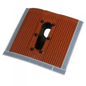 GigaBlue Tegola Alluminio Rossa con Manicotto Gomma Palo 60mm