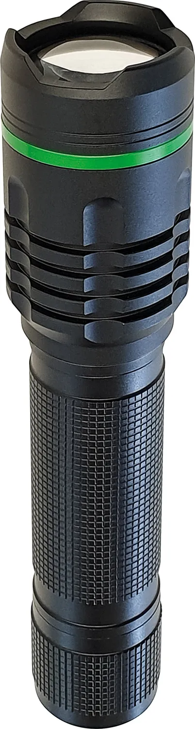 Schwaiger torcia LED zoom 1000 lm ricaricabile USB nera