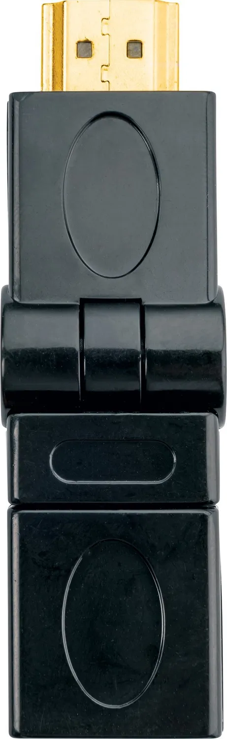 SCHWAIGER Adattatore HDMI 360° Girevole Nero Oro