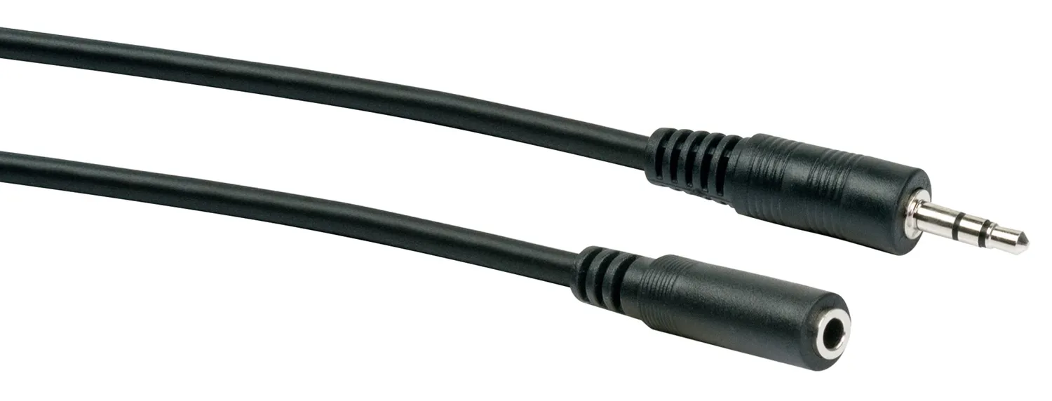 SCHWAIGER Cavo prolunga audio jack 3,5 mm 5 m nero stereo