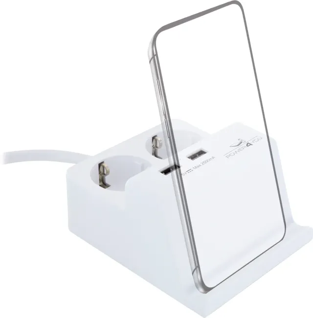 Schwaiger Presa da Tavolo 2 Schuko + 2 USB-A 1,5 m