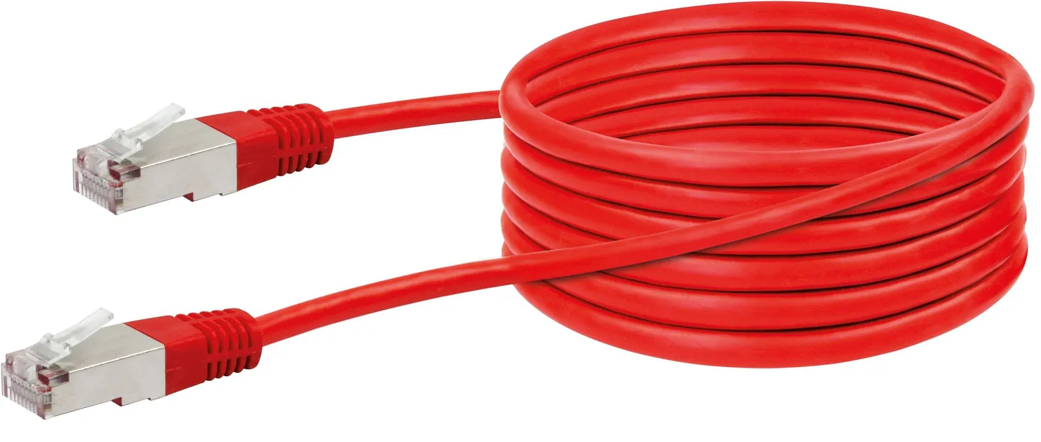 Schwaiger Cavo di rete Cat 5e incrociato 2 m rosso