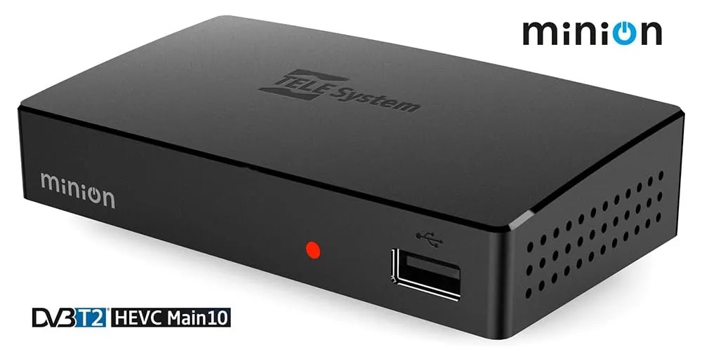 Tele System MINION decoder terrestre DVB-T2 HEVC