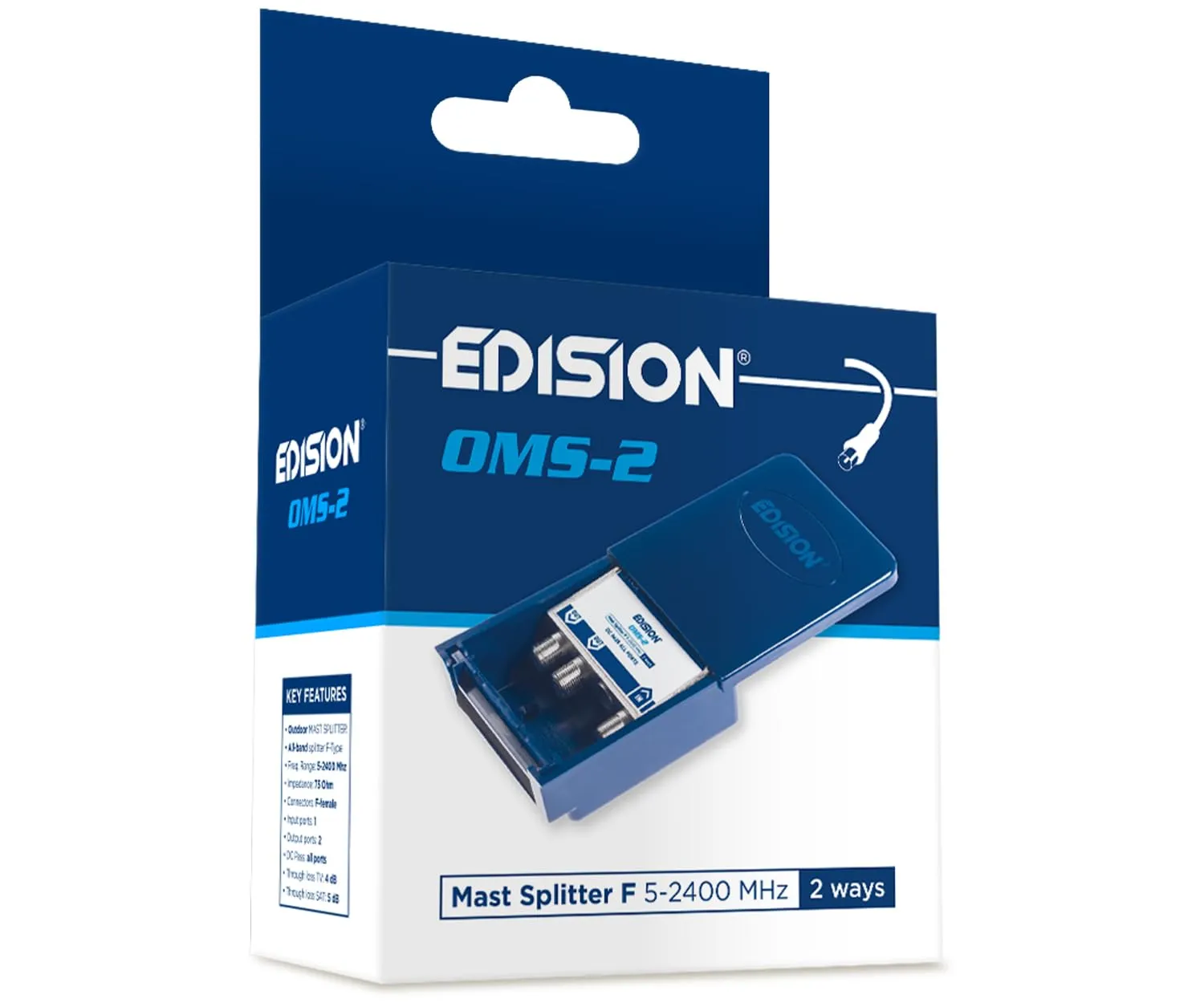 Edision OMS-2 Partitore 2 Uscite Esterno Sat TV