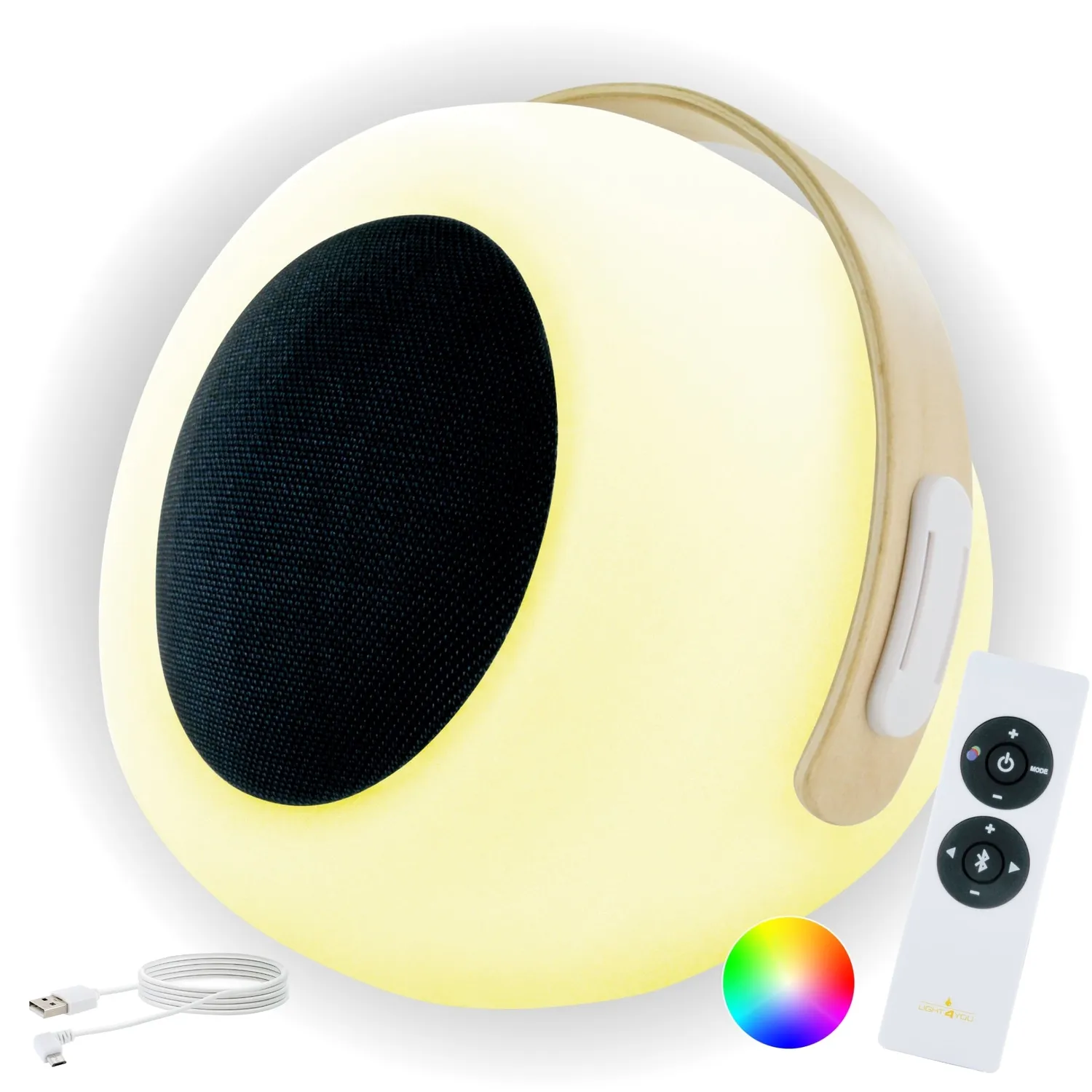 Schwaiger Lampada LED RGB da tavolo bluetooth IP44