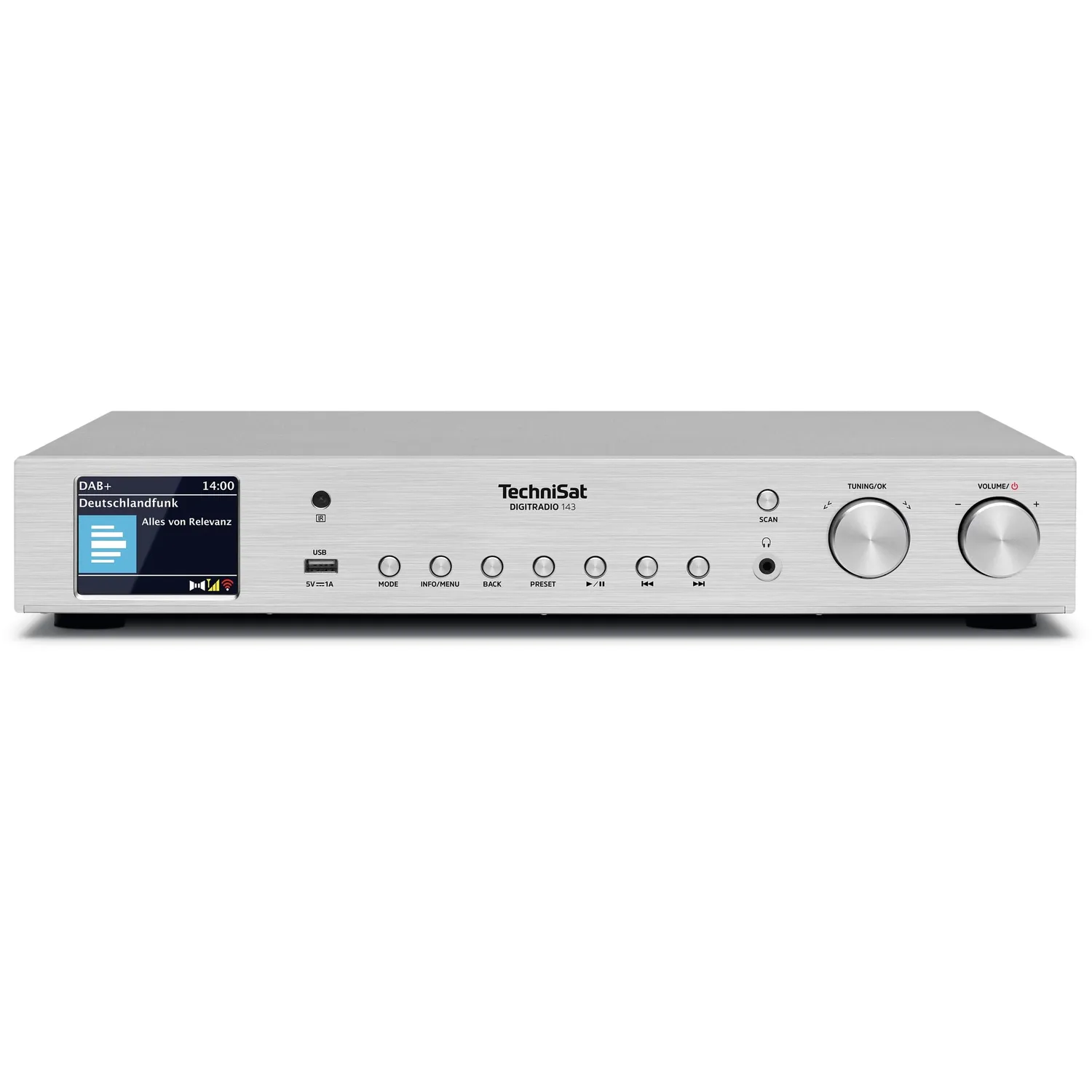TechniSat DigitRadio 143 V3 sintonizzatore HiFi argento DAB+