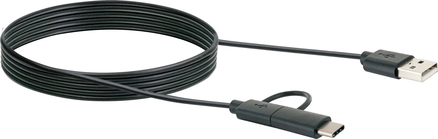 SCHWAIGER Cavo Adattatore USB-C Micro-B 1 m Nero