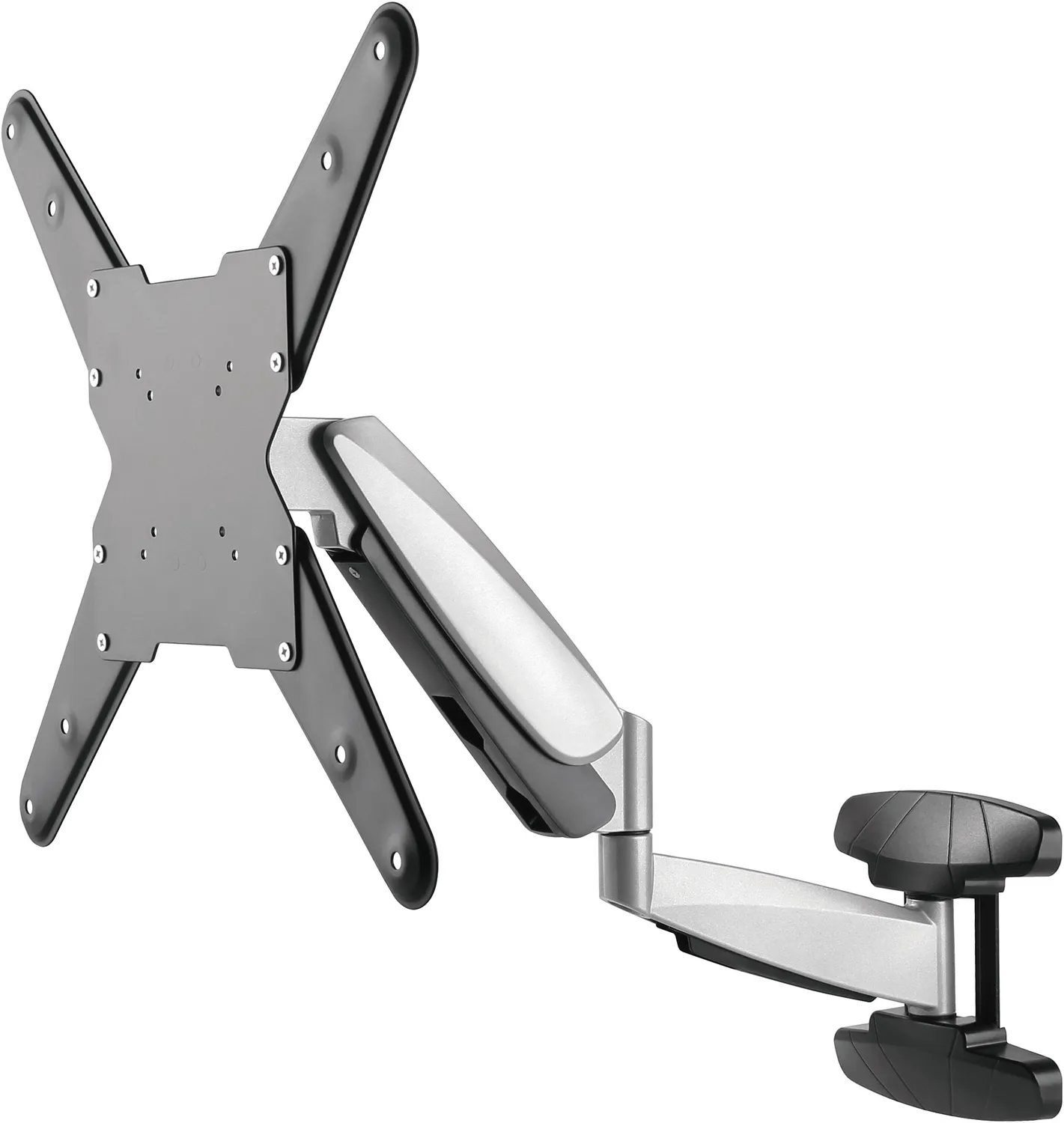 SCHWAIGER Supporto TV parete 23-55" nero altezza regolabile