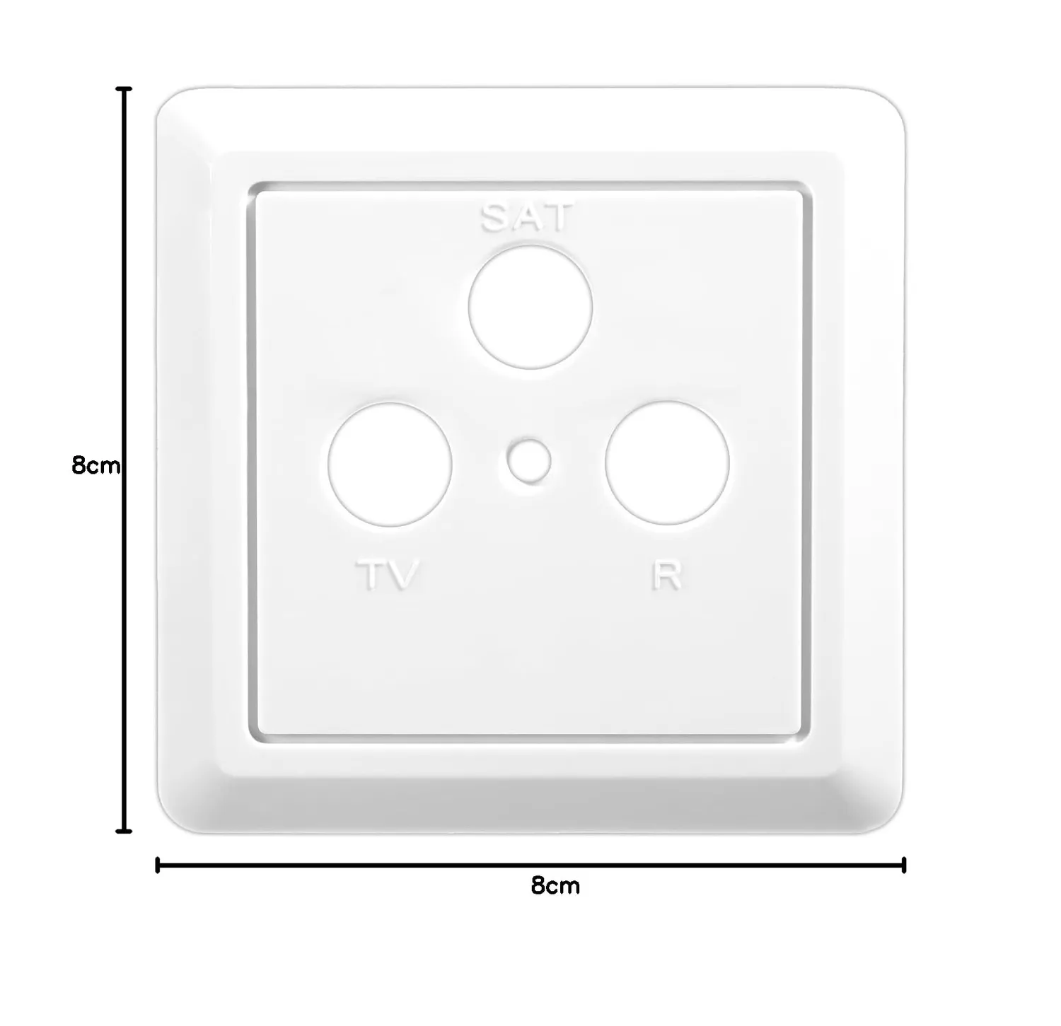 Edision FPO-300 coperchio presa TV-R-SAT bianco