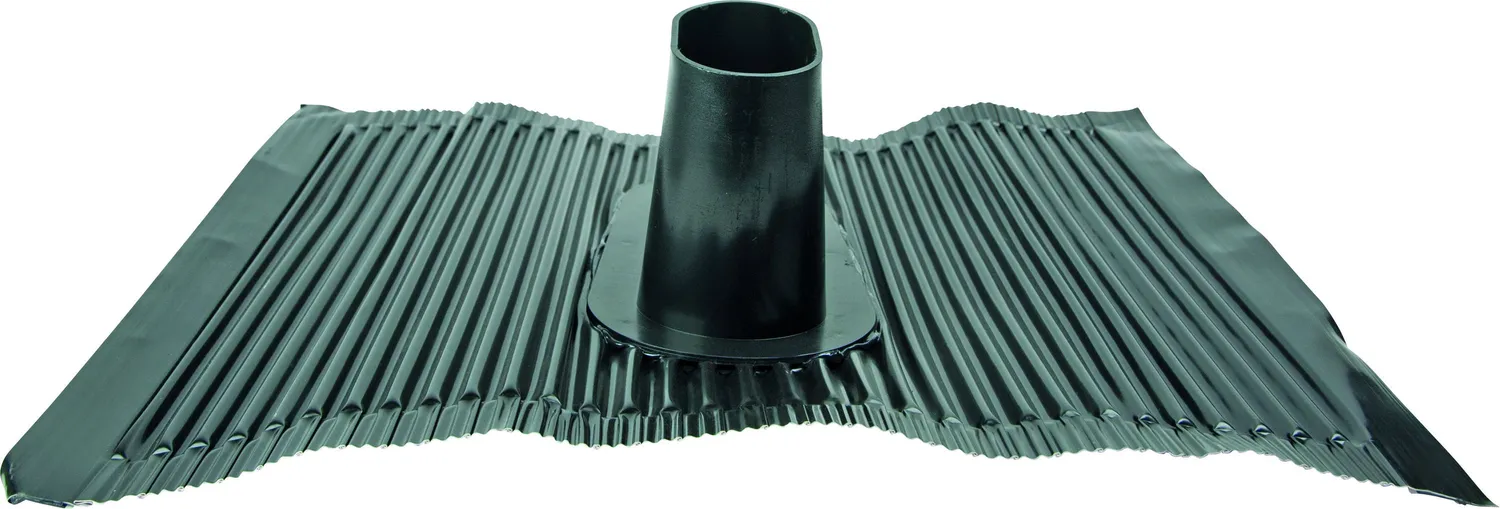 Schwaiger Cuffia Tetto Alluminio per Palo 60 mm Nera