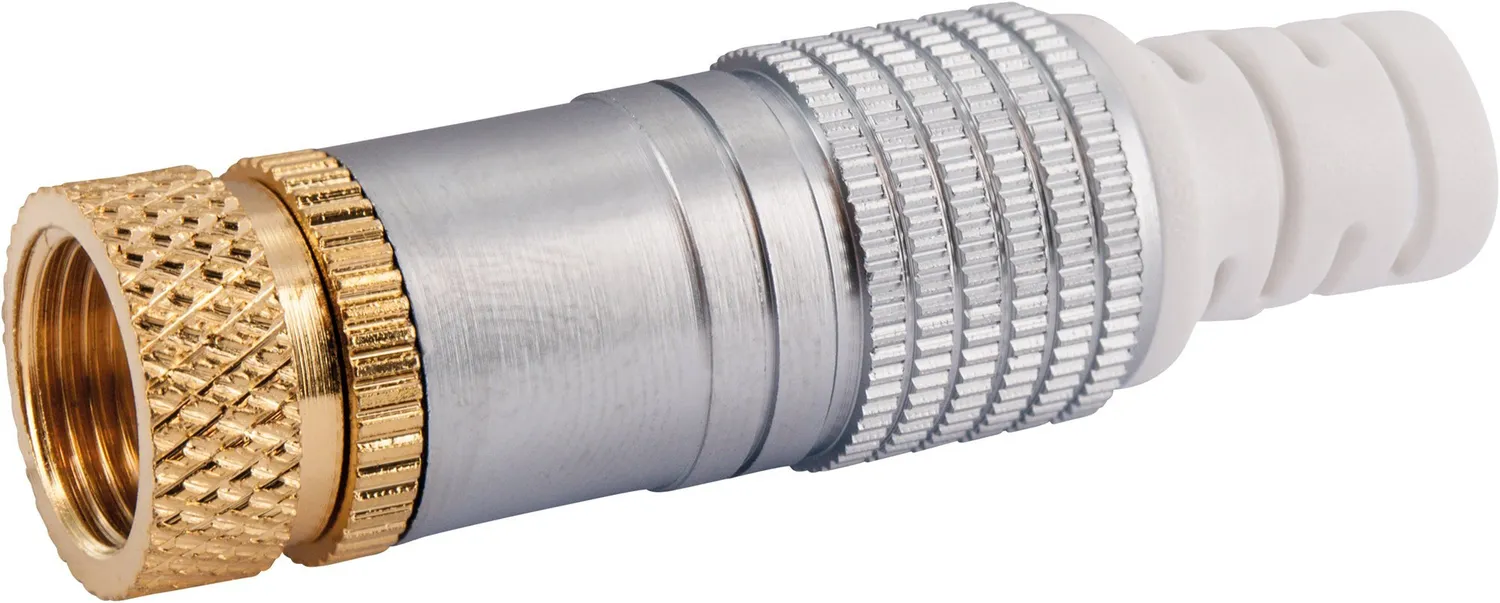 Schwaiger Connettori F a Vite HQ 7 mm 2 Pezzi