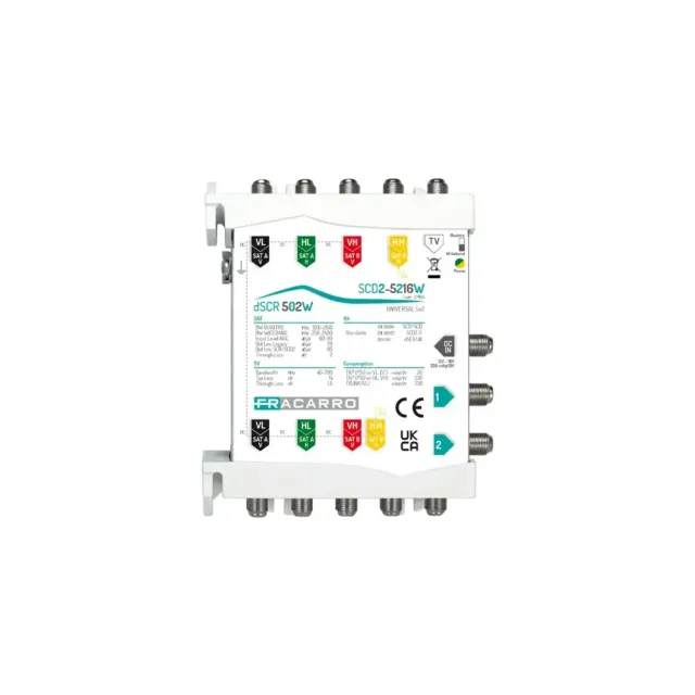 Fracarro SCD2-5216W multiswitch cascata dCSS 16 UB