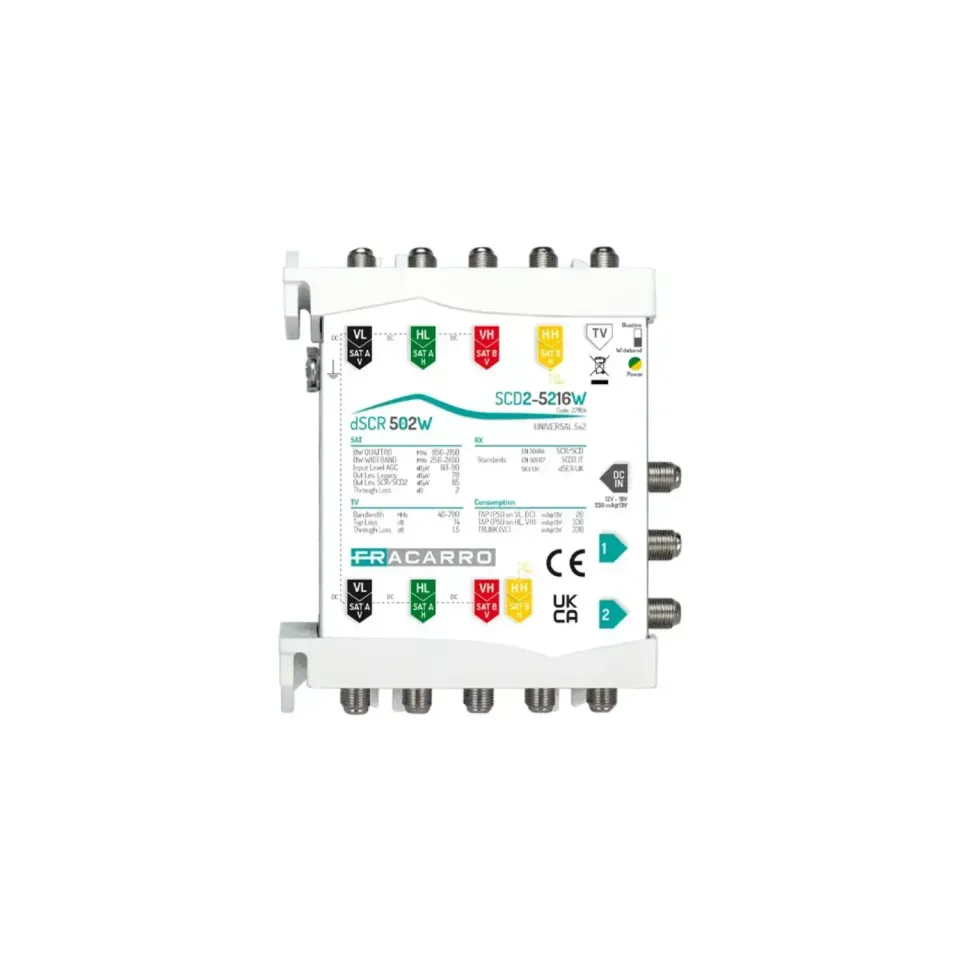 Fracarro SCD2-5216W multiswitch cascata dCSS 16 UB