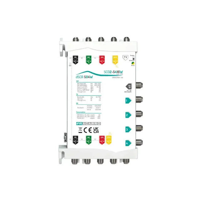 Fracarro SCD2-5416W multiswitch 5 ingressi 4x16 dCSS