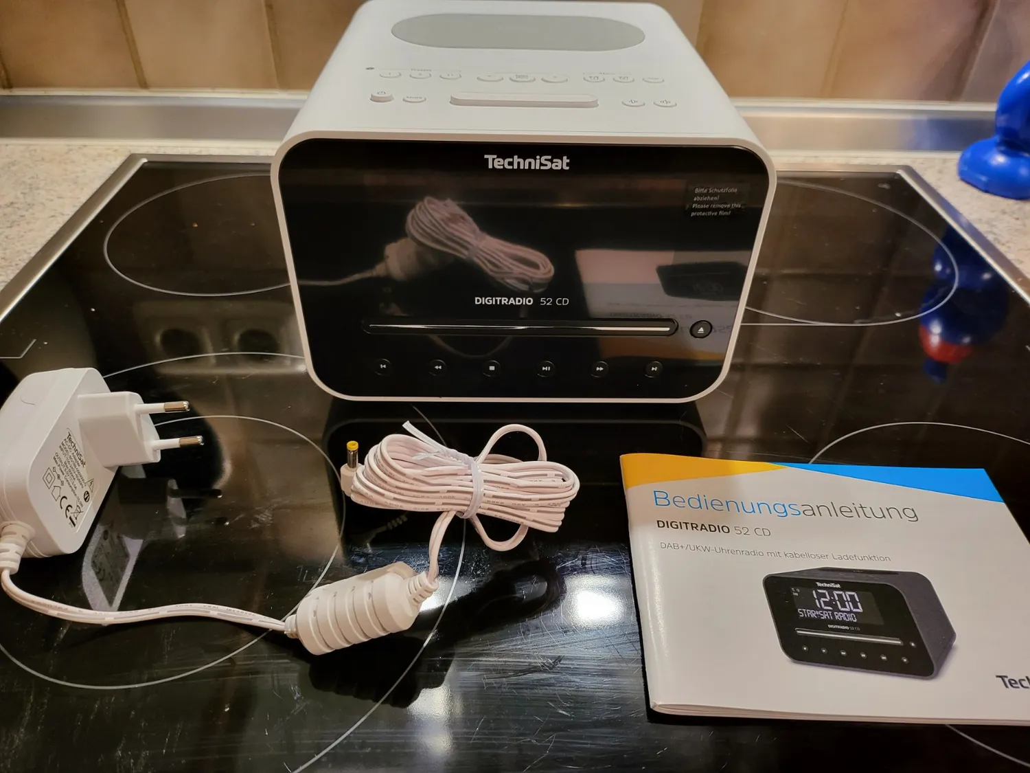 TechniSat DigitRadio 52 CD Radiosveglia DAB+ Bluetooth Bianca