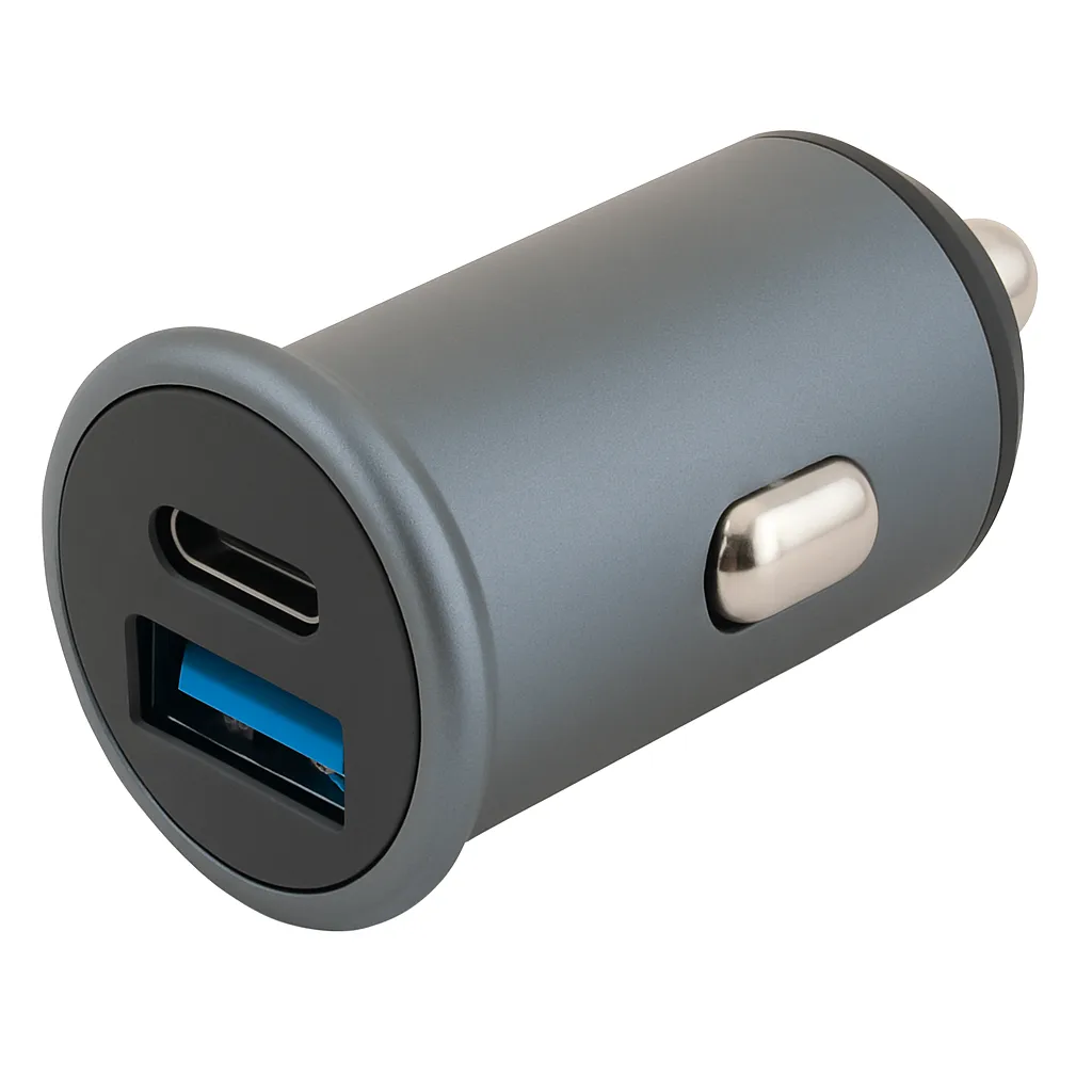 SCHWAIGER Caricabatterie auto USB-C+A 12/24V
