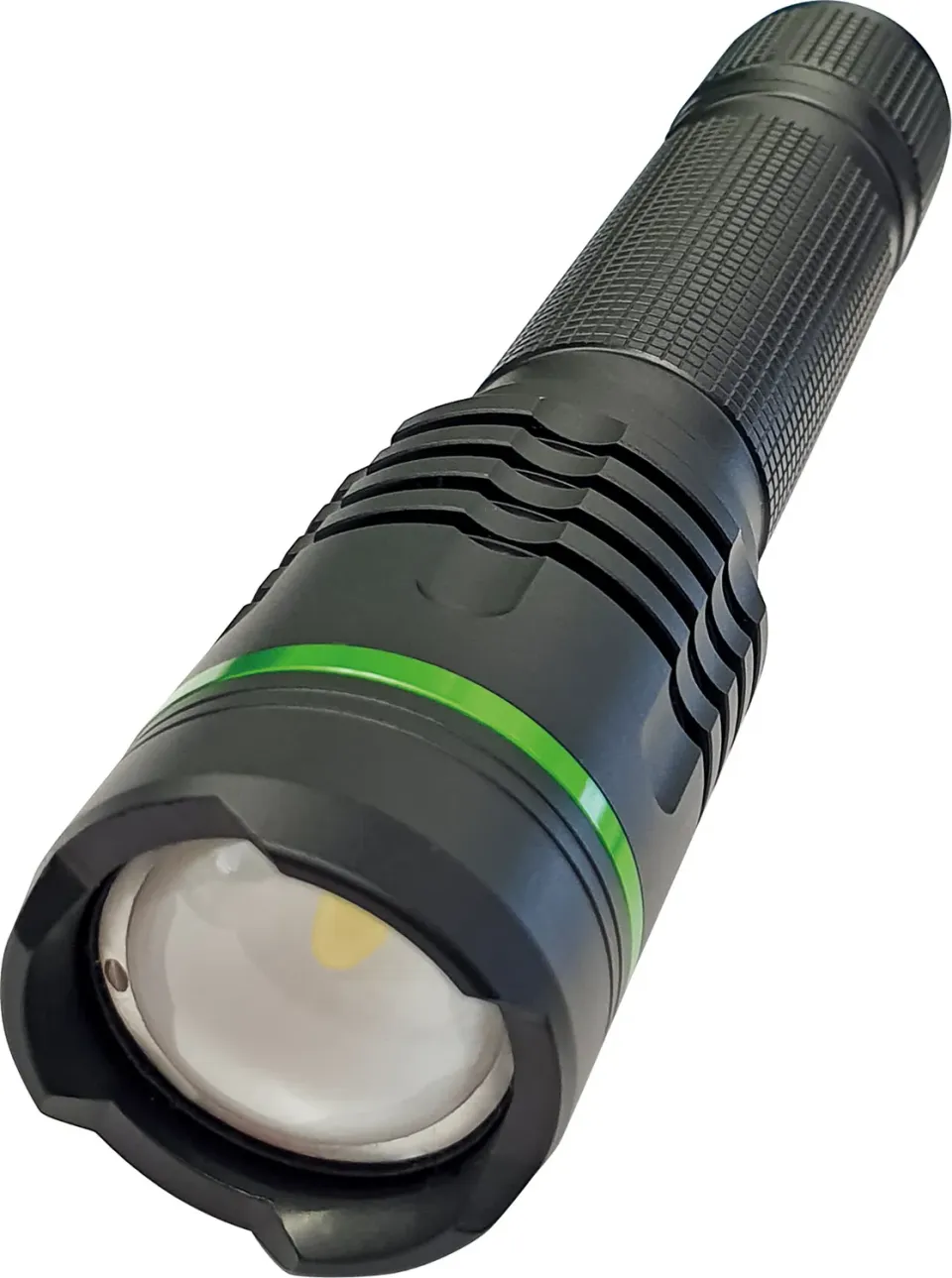 Schwaiger torcia LED zoom 1000 lm ricaricabile USB nera