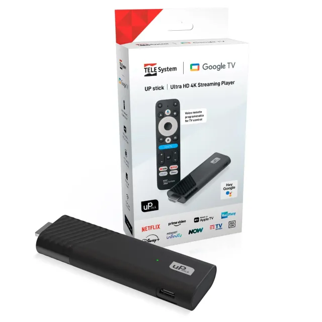 TELE System UP Stick Chiavetta Google TV 4K 32GB Dolby Vision