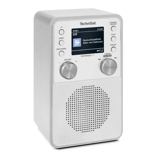 TechniSat DIGITRADIO 317 radio DAB+ bianca verticale 3W