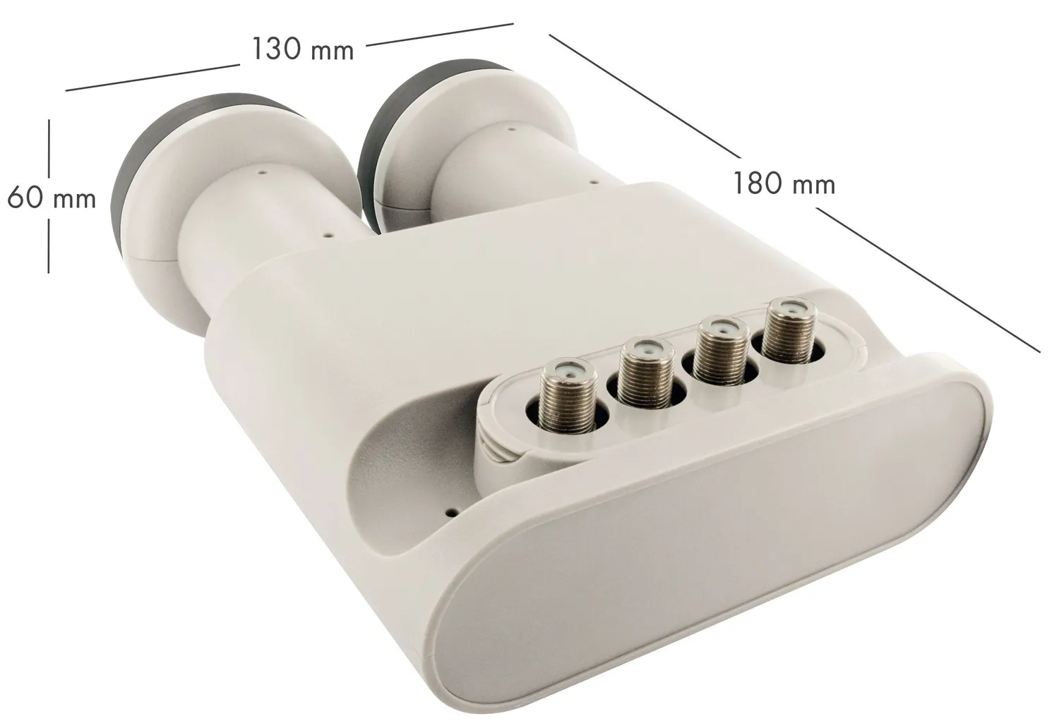 Schwaiger Monoblock Quad LNB 4 utenti Astra Hotbird