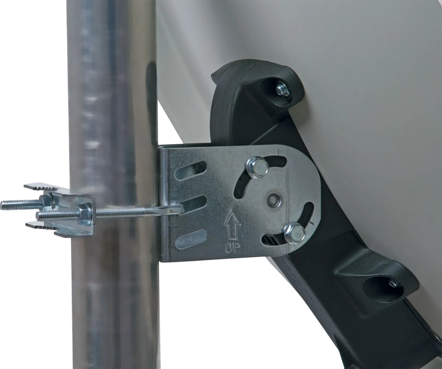 Schwaiger Offset Acciaio 40 cm Parabola Satellitare Grigia