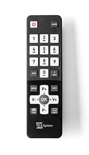 TELE System Facile 02 Unico telecomando tasti grandi anziani