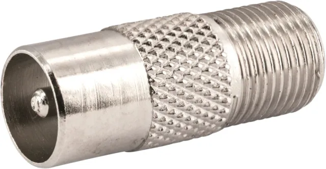 SCHWAIGER Adattatore IEC Maschio - F Femmina Argento