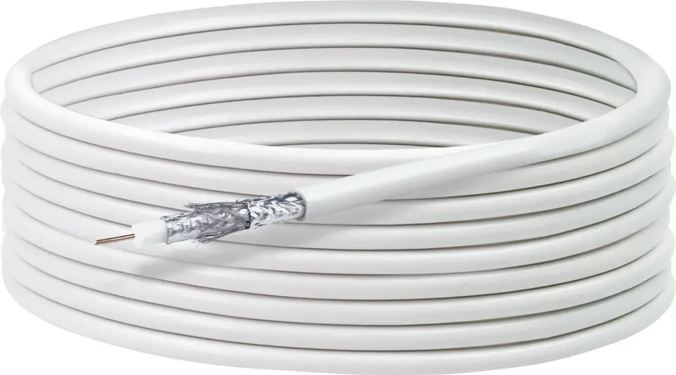 Schwaiger Cavo Coassiale SAT 10 m 115 dB bianco