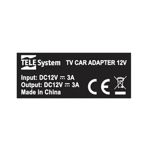 Tele System cavo alimentazione 12V 1,5m TV accendisigari