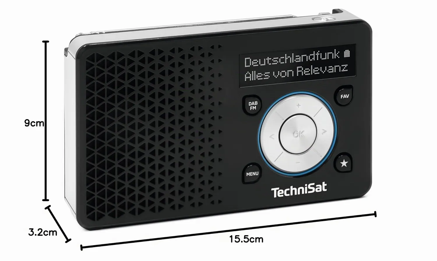 TechniSat DigitRadio 1A radio portatile DAB+ nera ASA